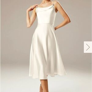 Chic Ivory Midi Dress
